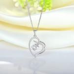 YASVITTI Custom Women's Pendant Necklace Fine Jewelry Rhodium Plated Rose 925