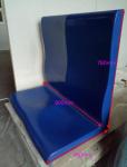 Blue Yellow FRP Body Panels Fiberglass Bench Seat For Subway Coach