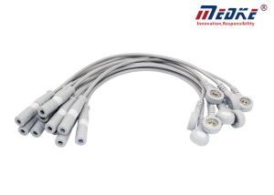 Quality AHA IEC 0.3M Adult Snap Banana Ecg Electrodes Wire wholesale
