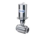 1/2" - 1" Sanitary ball valve Pneumatic Clamp with Mini C-Top