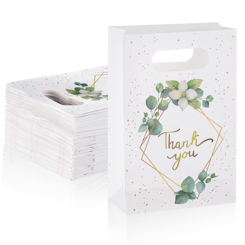 Custom Luxury D Cut Gift Paper Bag For Boutique With CMYK Printing And Color Options