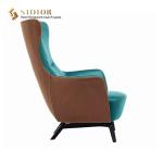 Modern Leisure Chair, Morder Leather Chair, Leather Upholstered Chair, Leather