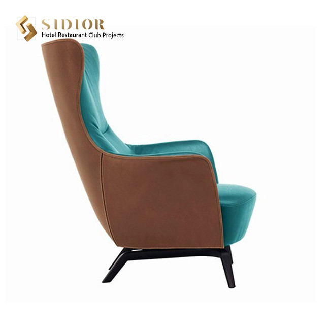 Modern Leisure Chair, Morder Leather Chair, Leather Upholstered Chair, Leather Living Room Chair