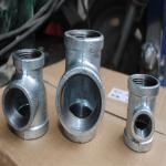 Metal Stainless Steel Reducing Tee Fitting Lightweight Design 3000 Psi Pressure