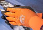 10 Gauge Industrial Latex Rubber Hand Gloves Warm Fleece Lined Anti Slip