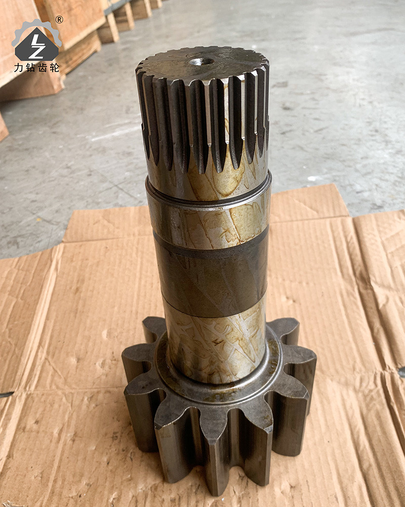 SH265 Swing Pinion Shaft Final Drive 12 Teeth Excavator Swing Gearbox