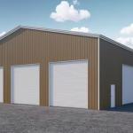 Hurricane Proof Prefabricated Steel Buildings Easy Installation Steel Shed