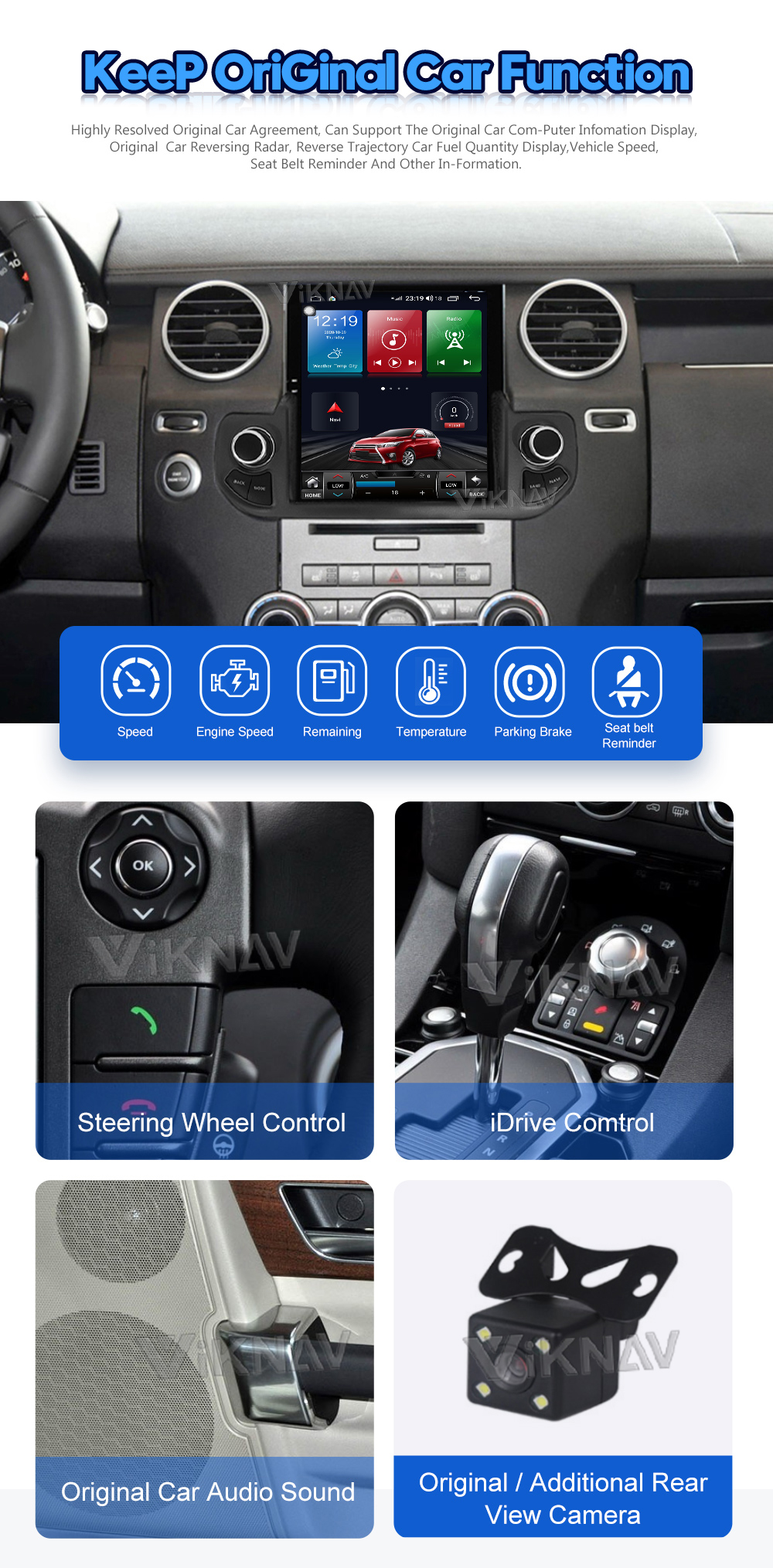 Gps Navigation Android 10 Car Audio For Land Rover Discovery 4 2009-2016