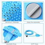 Indoor Outdoor Dog Shower Sprayer Scrubber Dog Grooming Set