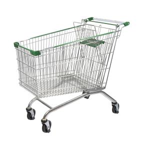 Quality Customized Green 240L European Supermarket Shopping Cart Manufacturer Wholesale wholesale
