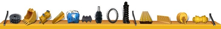 High Quality 5-Tine Orange Undercarriage Spareparts Grapple Bucket