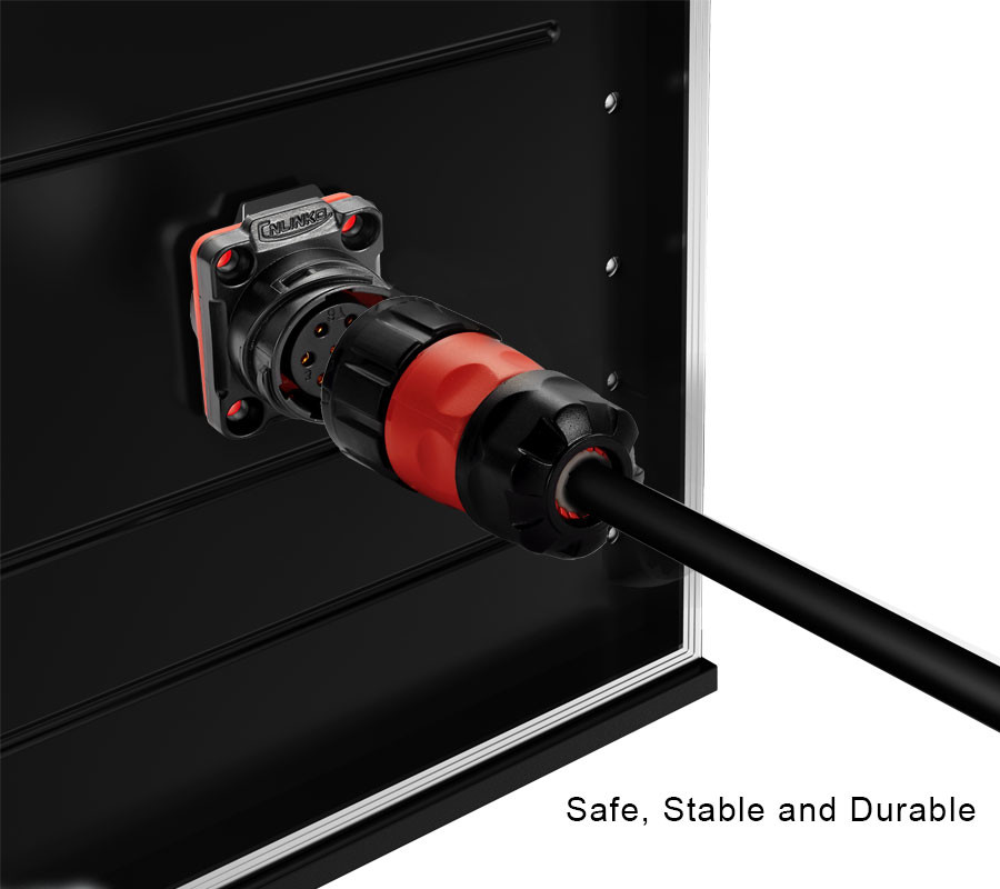 Stable Performance Low Voltage Power Cable 4 Pin Power Plug for Live Stage Equipment