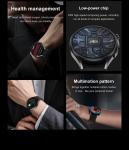 Dynamic Double Straps Outdoorsman Smart Watch 1.5" Round With Earbuds Rose Gold