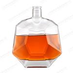 Healthy Lead-free Glass 500ml Brandy Bottle for Liquor Packaging and Round