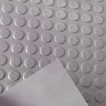 Grey TPE Rubber Floor Mat 5mm Thickness Coin Rubber Garage Flooring Matting