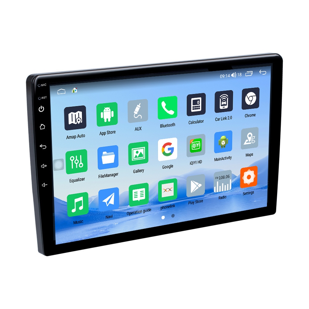 Universal 2Din Car Radio with Wireless Android Auto/CarPlay and Rear-View Backup Camera