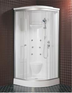 Quality Curved Toughened Glass Steam Shower Cabin 900*900*2150 wholesale