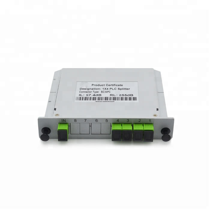 LGX Cassette Type 1x8 Fiber Optic Splitter