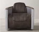 Aviation Leather Swivel Chair