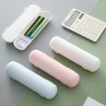 Transparent PVC Plastic Cute Pure Clear Pencil Case for Schools Offices Unisex