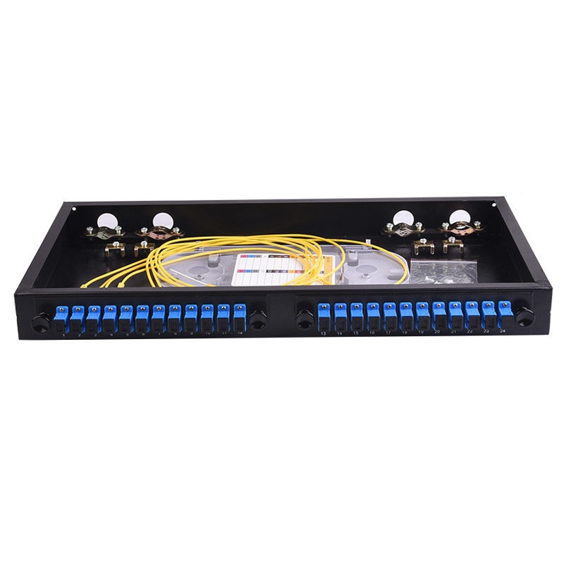 48 Core ODF 24 Port Optical Fiber Distribution Frame