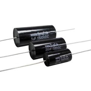 Quality Audio Black Film Axial Polypropylene Capacitors Round 1500VDC wholesale