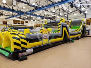 Quality Guangzhou manufacturer inflatable slide inflatable obstacle course for kids wholesale