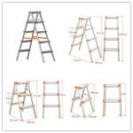 Telescopic Ladders Powder Coated 6M Aluminum Extrusion Profiles