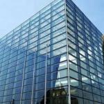 Insulated Aluminum Glass Curtain Wall Customized Building Tempered Glass