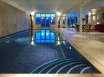 Hotel Swimming Pool Tile Glass Mosaic in Polished Blue Ocean Mix with Shining