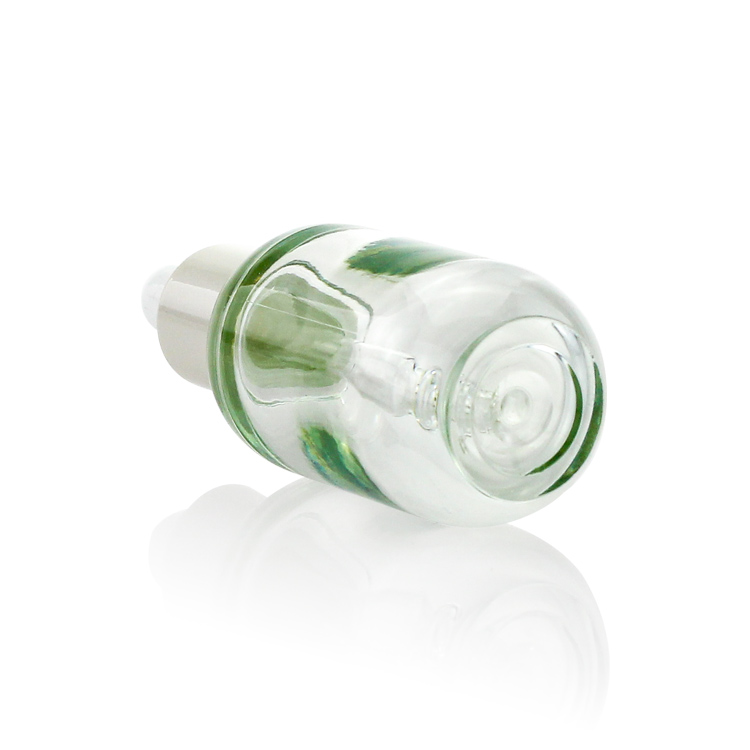 Hot Sale Clear 15ML PETG Plastic Bottle Cosmetics Round Fancy Dropper Eye Serum Bottle