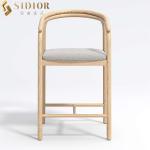 Modern Luxury Contemporary Bar Chairs Stool Armless Metal Base 83cm