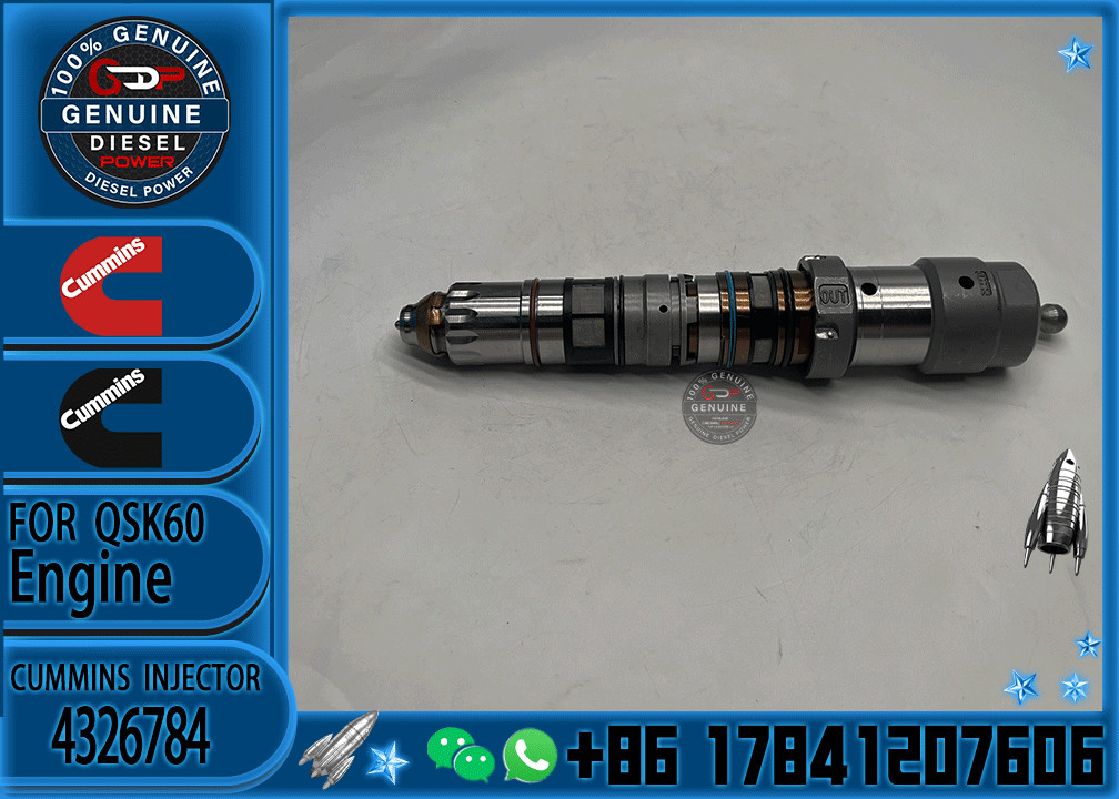 Common Rail Fuel Injector 4326781 4076533 4954374 4326784 or Cummins Engine QSK23 QSK45 QSK60 Injector
