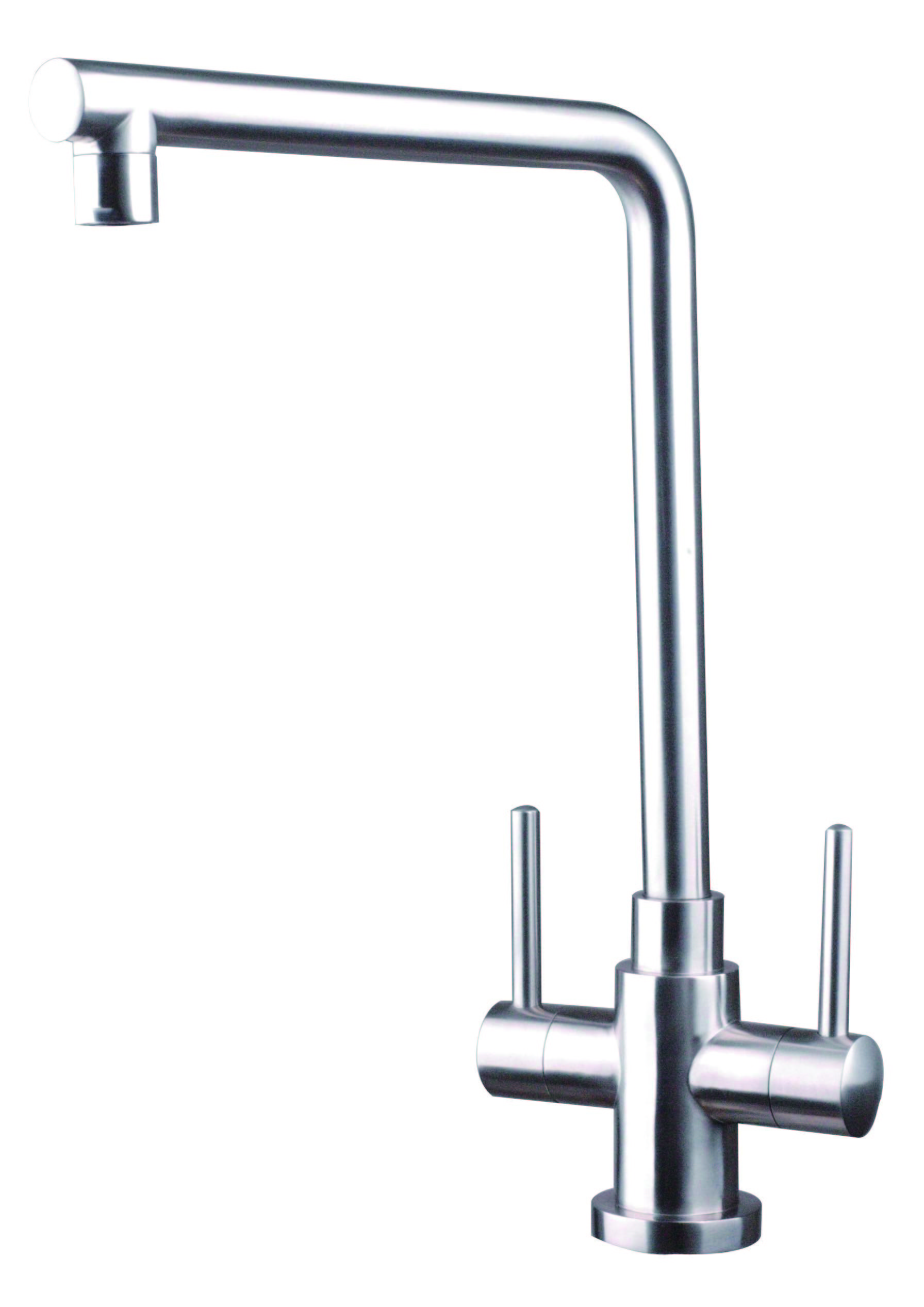 stainless steel material Luxury Satin Finished Modern kitchen Sink Deck Mount Countertop kitchen sin Faucet