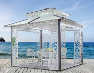Quality China Cast aluminum outdoor sunshine pavilion metal pavilion garden Pavilion 1118 wholesale