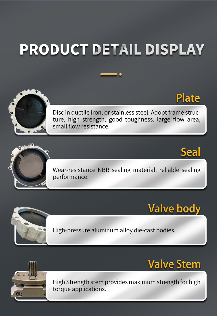 Mandiwi VFS Manual Type Butterfly Valve DN300 Ideal for Powdery and Granular Material