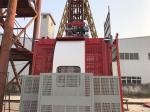 50m Twin Cage 3×1.5×2.2 Construction Hoist Elevator Sc200 200