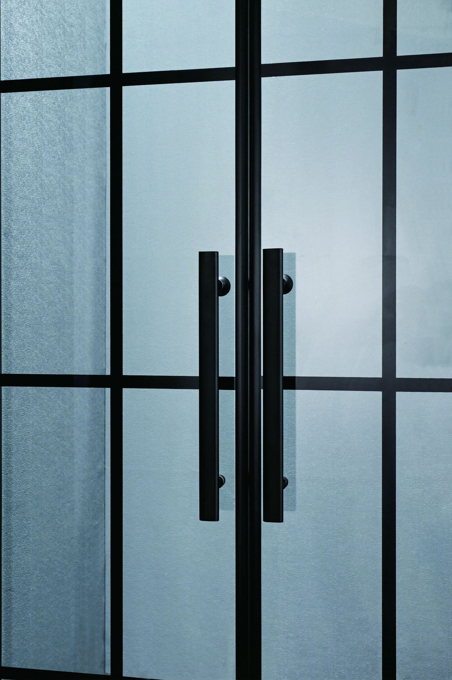 Black Aluminium Frame Sliding Shower Doors With 120*190cm Size And Tempered Glass