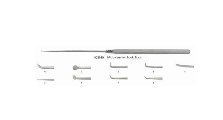 Ear Micro Cerumen Hook Otoscopy Instruments