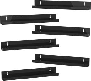 Quality Sturdy Metal Vinyl Record Shelf Wall Mounted Polishing Silver Holder for Your Collection wholesale