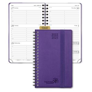 Quality Purple Spiral Softshell Mini Weekly Planner For Students Professionals wholesale