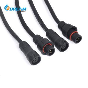 Quality PA66 Waterproof Connector 3 4 5 Pin Male Female LED Light Connector for Outdoor wholesale