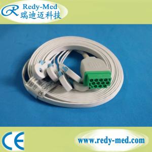 Quality Compatible GE 11Pin Disposable ECG Lead Wires Snap type for Patient Monitor wholesale