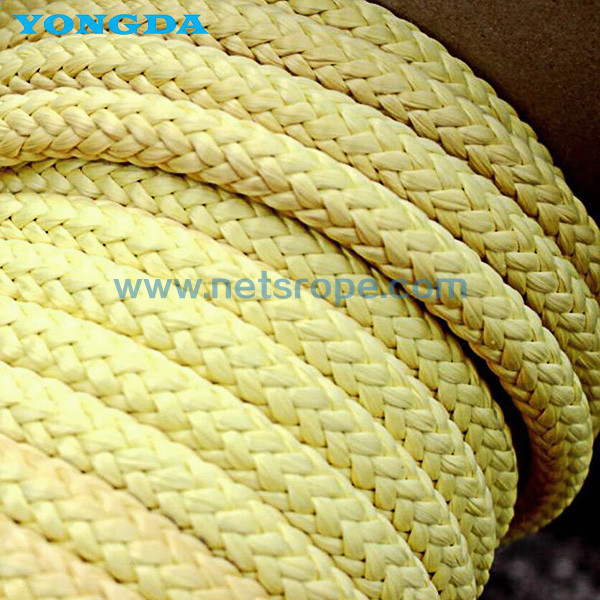 8 /12 Strand Ultra Strength Synthetic Aramid Rope With Excellent Heat Resistance For Mooring / Towing / Docking