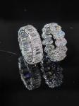 Oval Lab Grown Diamond Rings Emerald Cut Eternal Diamond Ring
