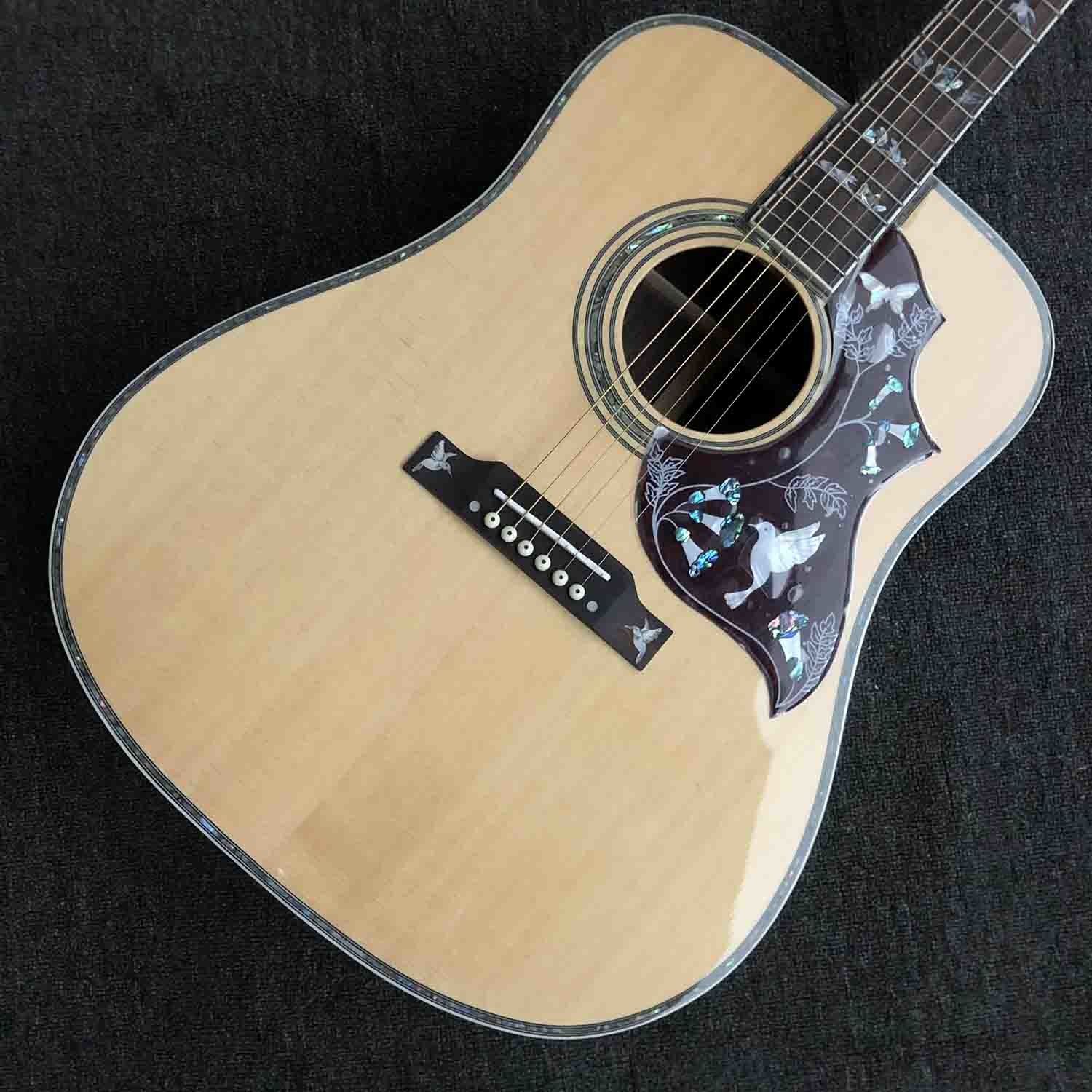 Custom HUMMINGBIRD DOVE Acoustic Guitar in Natural