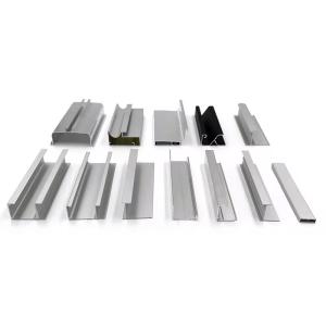 Quality Commercial Cabinet Aluminium Frame Profile For Wardrobe Doors T3-T8 wholesale