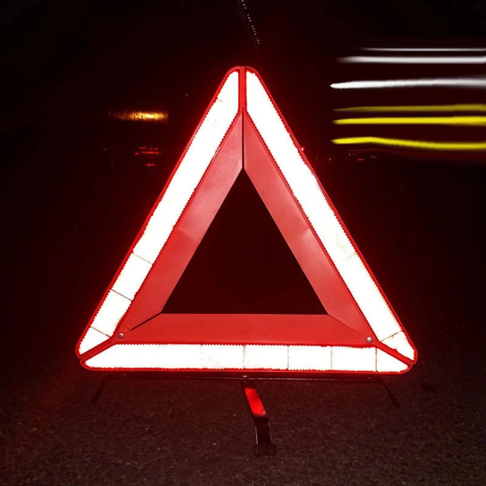 Road Safety Reflector Wind-Proof Breakdown Early Warning Device Triangle Emergency Warning Kit Sign Reflective Warning