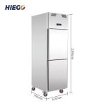 210W 500L Double Doors Upright Freezer Commercial Refrigeration Equipment