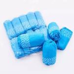 Protective Medical Waterproof PE CPE Nonwoven PP Anti Slip Blue Disposable Shoe